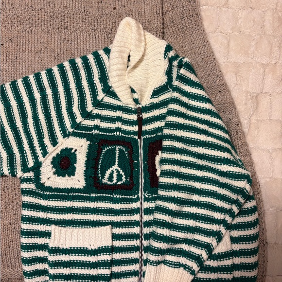 Urban Outfitters BDG Crochet Knit Oversized Cardigan Zip-Up - Picture 8 of 8